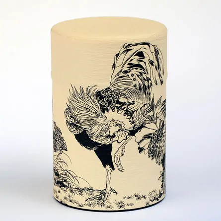 Rinpa Rooster Tea Caddy