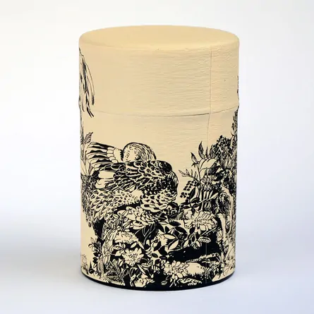 Rinpa Rooster Tea Caddy
