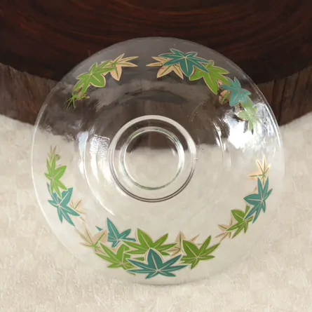 Glass Hira Chawan Aokaede