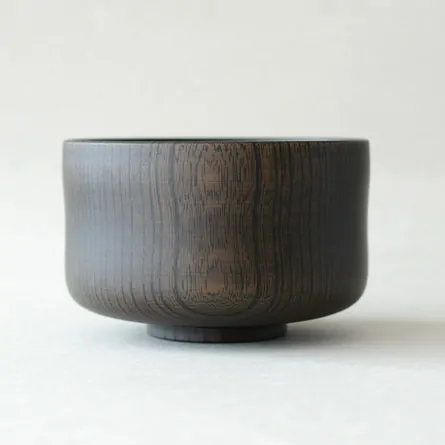 Chawan Keyaki Rakugata Kuro