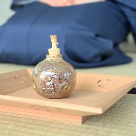 Glass Furidashi Marugata Ginsai Kaimon