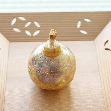 Glass Furidashi Marugata Ginsai Kaimon