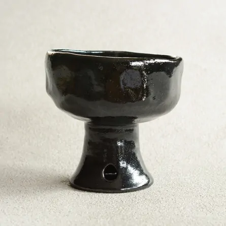 Kuro Raku Chawan Bajōhai