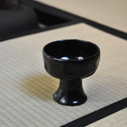Kuro Raku Chawan Bajōhai