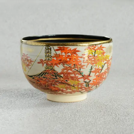 Chawan Kenzan Uchiguro Sagano Kōyō