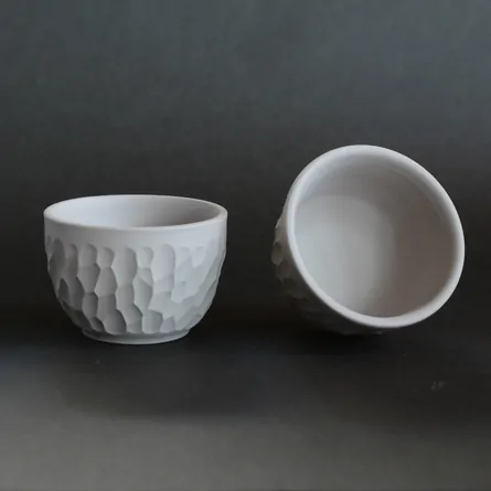 Kenji Carved Gray Teaset
