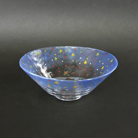 Glass Hira Chawan Hoshizora