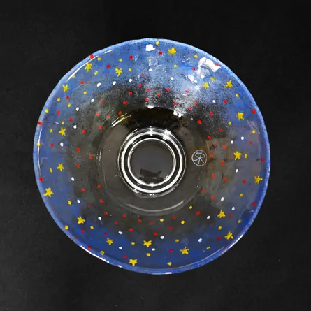 Glass Hira Chawan Hoshizora