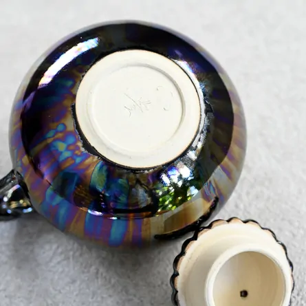 Yutaka Tsuya Ushirode Kyusu Black Agate