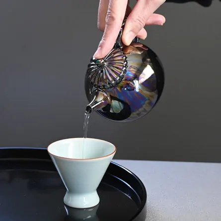 Yutaka Tsuya Ushirode Kyusu Black Agate