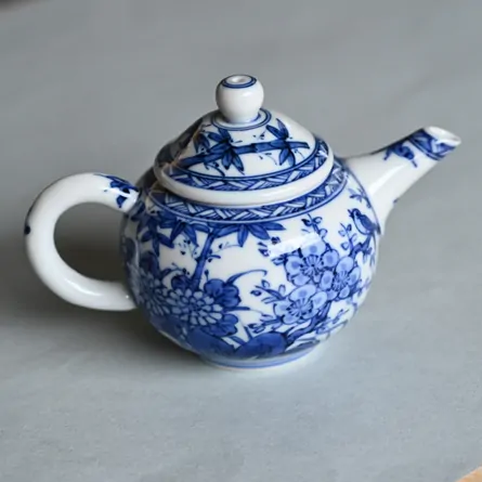 Shōami Ushirode Kyusu Sometsuke Kachō