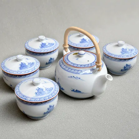 Kyoesansui Tea Set