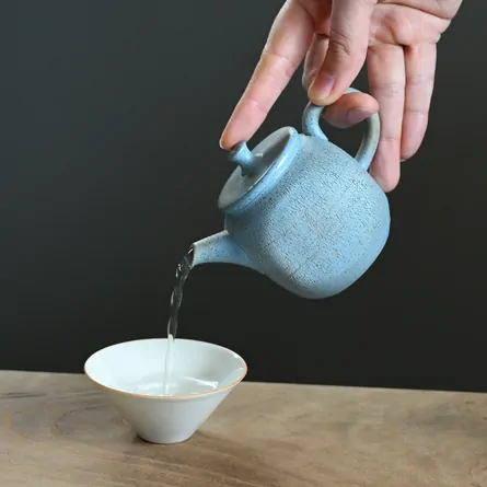 Jinshu Sorairo Arashi Shibori Kyusu