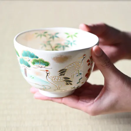 Chawan Ninsei Shōchikubai ni Tsuru