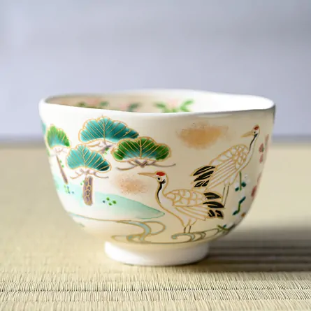 Chawan Ninsei Shōchikubai ni Tsuru