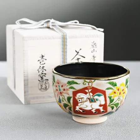 Chawan Kenzan Uchiguro Karahana ni Hakuba