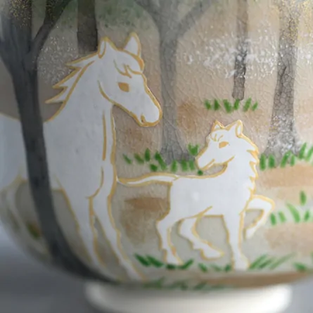 Chawan Mori no Oyako Uma