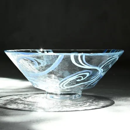 Glass Hira Chawan Giyaman Ryūsui