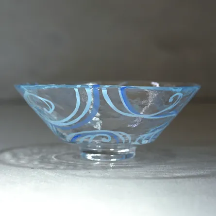 Glass Hira Chawan Giyaman Ryūsui