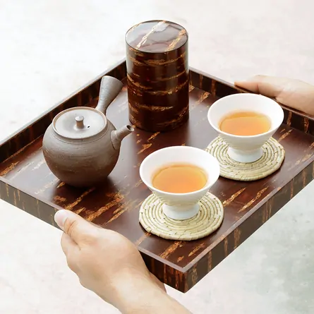 Cherry Bark Square Tray Muji