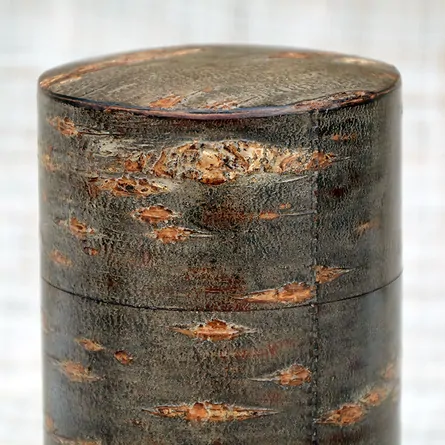 Cherry Bark Tea Caddy Shimofuri Medium