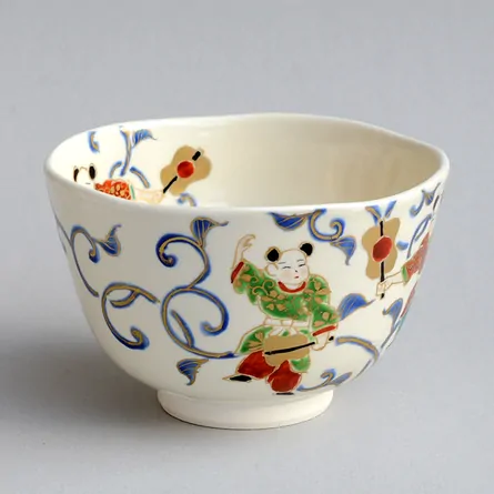 Ninsei Karako Karakusa Chawan