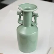 Celadon Houou Mimitsuki Vase