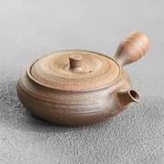 Kohokujo Yakishime Hiragata Kyusu Small