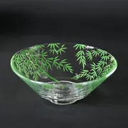 Glass Hira Chawan Giyaman Chikurin