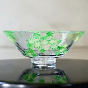 Glass Hira Chawan Giyaman Aokaede