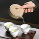 Gyokkō Yakishime Hiragata Biri Kyusu